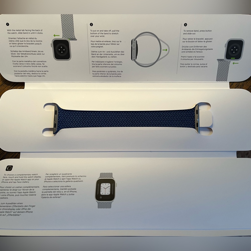 Apple Watch Band Midnight Blue Sz 44mm
